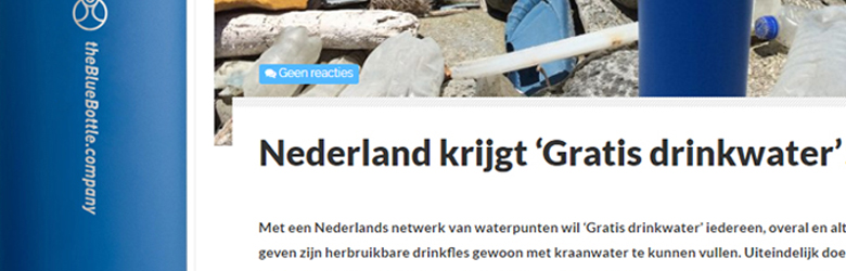 Nederland Gratis drinkwater persbereicht